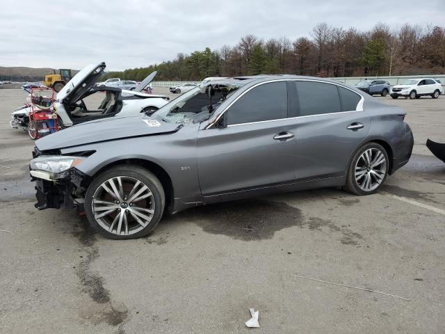 JN1EV7ARXKM550737 - 2019 INFINITI Q50 LUXE GRAY photo 1