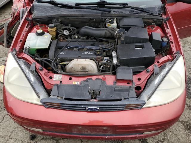 1FAFP34301W303599 - 2001 FORD FOCUS SE BURGUNDY photo 11