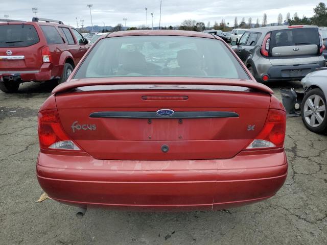 1FAFP34301W303599 - 2001 FORD FOCUS SE BURGUNDY photo 6