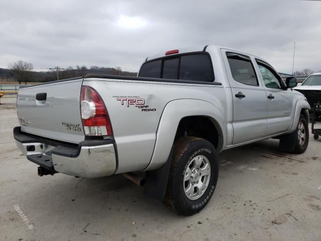 5TEJU4GN2AZ727398 - 2010 TOYOTA TACOMA DOUBLE CAB PRERUNNER SILVER photo 3