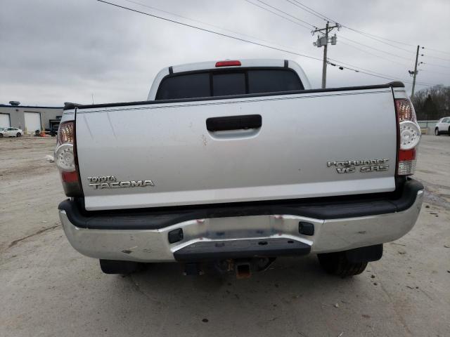 5TEJU4GN2AZ727398 - 2010 TOYOTA TACOMA DOUBLE CAB PRERUNNER SILVER photo 6