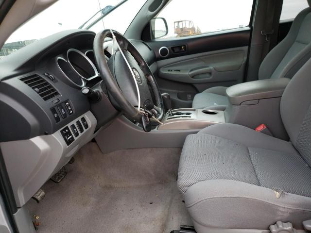 5TEJU4GN2AZ727398 - 2010 TOYOTA TACOMA DOUBLE CAB PRERUNNER SILVER photo 7