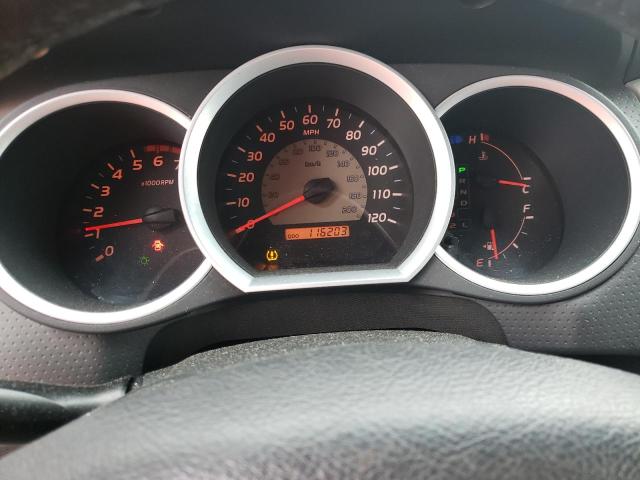 5TEJU4GN2AZ727398 - 2010 TOYOTA TACOMA DOUBLE CAB PRERUNNER SILVER photo 9