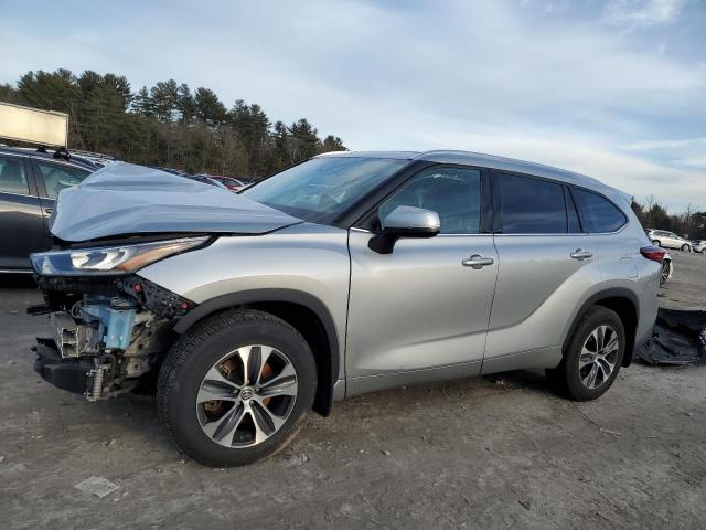 5TDGZRBH5LS034111 - 2020 TOYOTA HIGHLANDER XLE SILVER photo 1