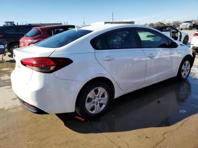 3KPFK4A71JE247009 - 2018 KIA FORTE LX WHITE photo 3