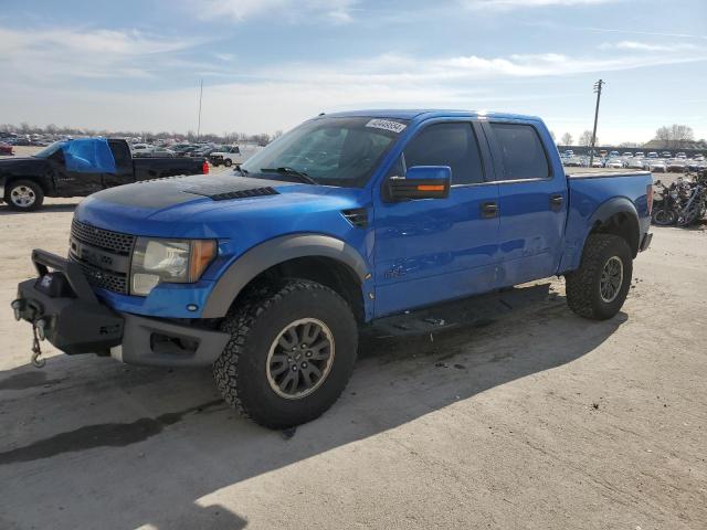 1FTFW1R6XBFB31863 - 2011 FORD F150 SVT RAPTOR BLUE photo 1