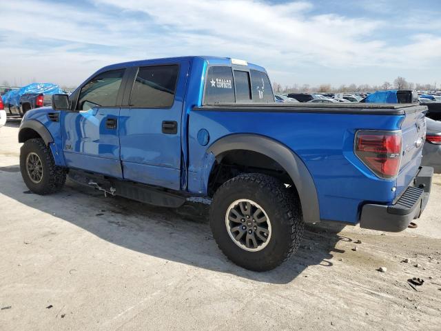 1FTFW1R6XBFB31863 - 2011 FORD F150 SVT RAPTOR BLUE photo 2