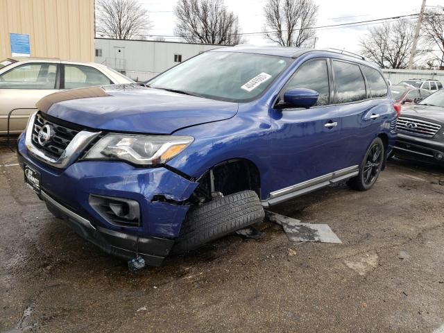 5N1DR2MM0HC670914 - 2017 NISSAN PATHFINDER S BLUE photo 1