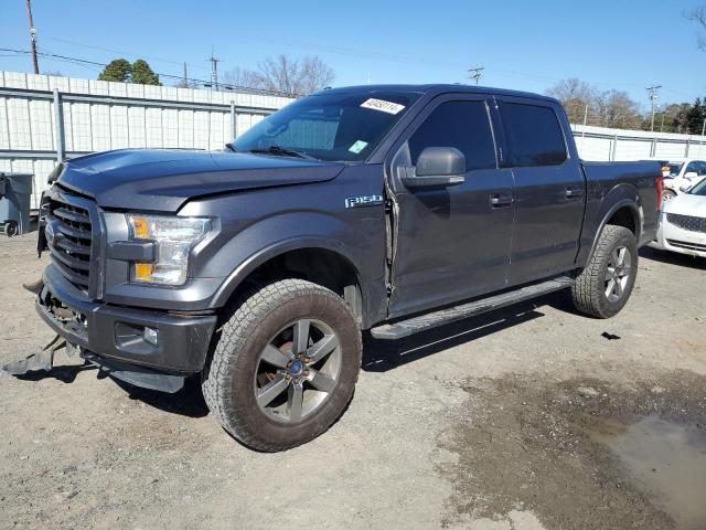 1FTEW1EF9FFB43199 - 2015 FORD F150 SUPERCREW GRAY photo 1