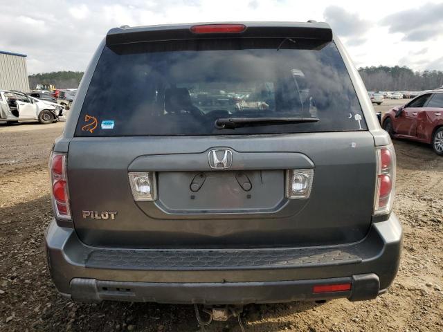 5FNYF28487B029570 - 2007 HONDA PILOT EX GRAY photo 6