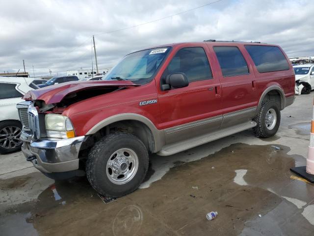 1FMNU43S92EB39933 - 2002 FORD EXCURSION LIMITED RED photo 1