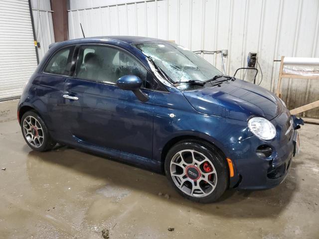 3C3CFFBR0ET275960 - 2014 FIAT 500 SPORT BLUE photo 4