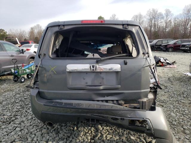 5FNYF3H51BB040109 - 2011 HONDA PILOT EXL CHARCOAL photo 6