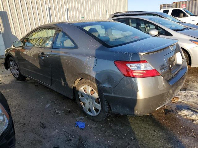 2HGFG12607H552263 - 2007 HONDA CIVIC LX GRAY photo 2