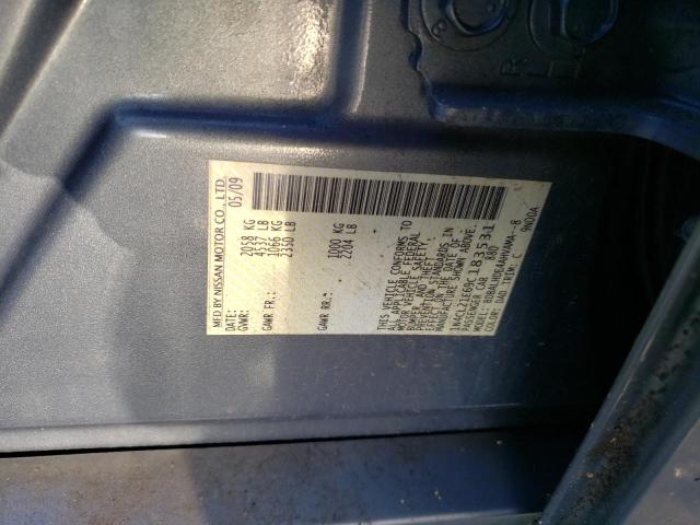 1N4CL21E69C183531 - 2009 NISSAN ALTIMA HYBRID BLUE photo 12