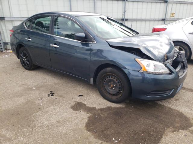 3N1AB7AP1DL758900 - 2013 NISSAN SENTRA S BLUE photo 4