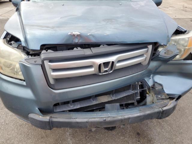 5FNYF18676B028842 - 2006 HONDA PILOT EX BLUE photo 11