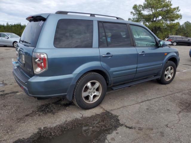 5FNYF18676B028842 - 2006 HONDA PILOT EX BLUE photo 3