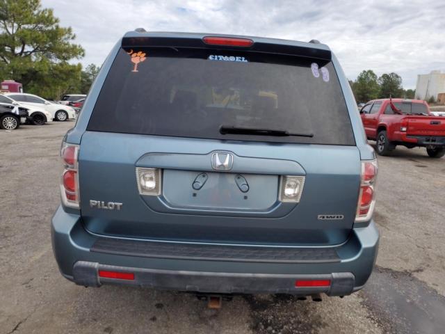 5FNYF18676B028842 - 2006 HONDA PILOT EX BLUE photo 6