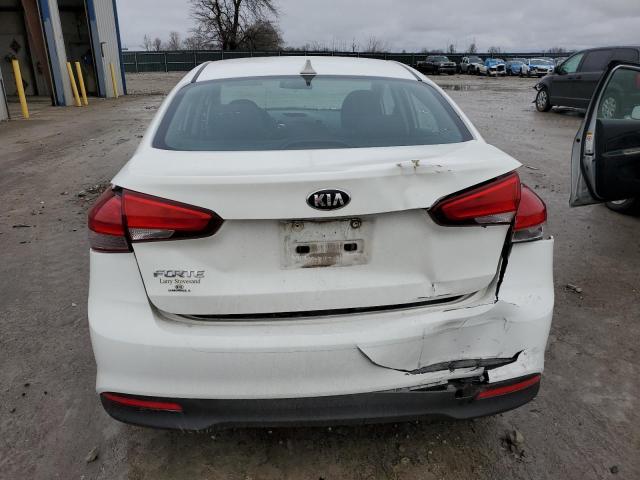 3KPFK4A73JE207773 - 2018 KIA FORTE LX WHITE photo 6