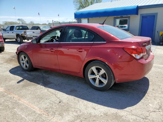 1G1PE5SB5D7195112 - 2013 CHEVROLET CRUZE LT RED photo 2