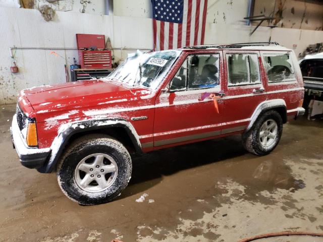 1J4FJ28S2TL117505 - 1996 JEEP CHEROKEE SE RED photo 1