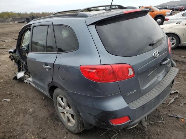 5NMSH73E59H263115 - 2009 HYUNDAI SANTA FE SE BLUE photo 2