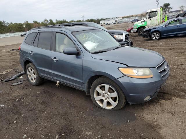 5NMSH73E59H263115 - 2009 HYUNDAI SANTA FE SE BLUE photo 4