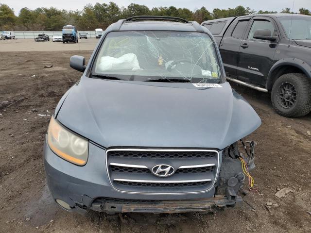 5NMSH73E59H263115 - 2009 HYUNDAI SANTA FE SE BLUE photo 5