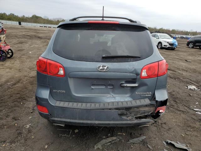 5NMSH73E59H263115 - 2009 HYUNDAI SANTA FE SE BLUE photo 6