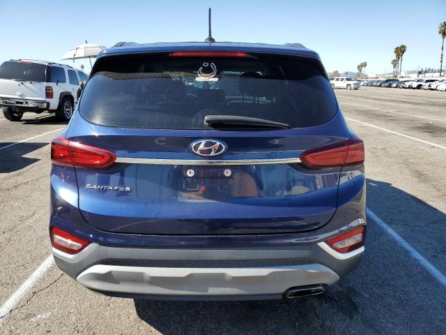 5NMS23AD9KH009238 - 2019 HYUNDAI SANTA FE SE BLUE photo 6