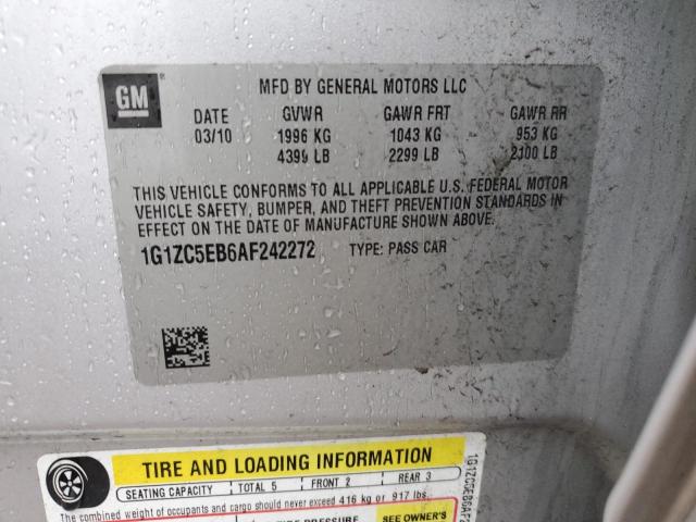 1G1ZC5EB6AF242272 - 2010 CHEVROLET MALIBU 1LT 灰色 照片 13