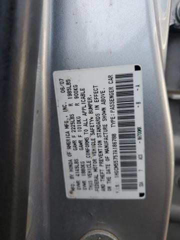 1HGCM55757A186788 - 2007 HONDA ACCORD EX SILVER photo 12