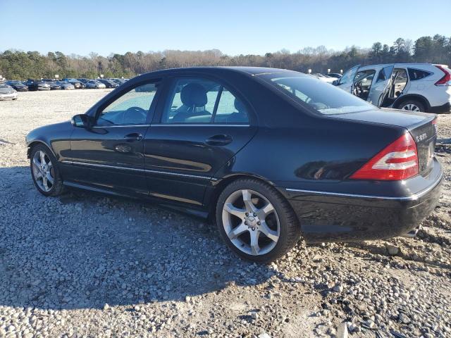 WDBRF52H57F862027 - 2007 MERCEDES-BENZ C 230 BLACK photo 2