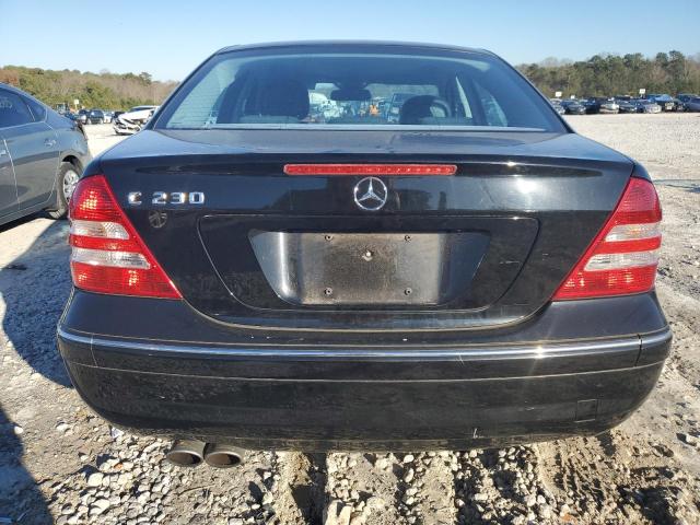 WDBRF52H57F862027 - 2007 MERCEDES-BENZ C 230 BLACK photo 6