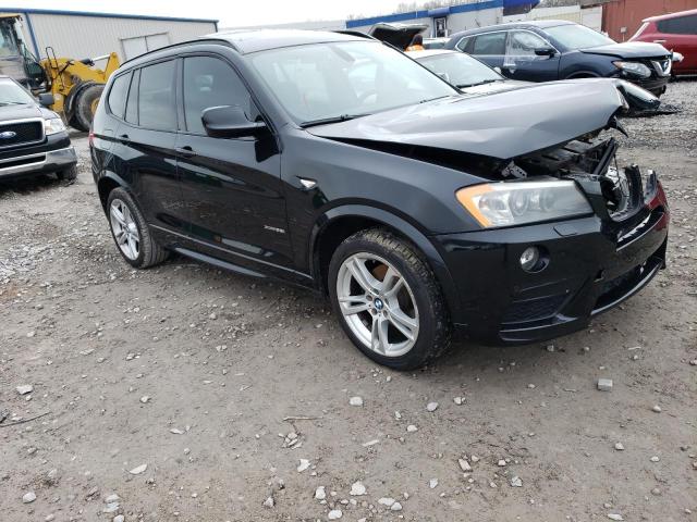 5UXWX7C50BL731744 - 2011 BMW X3 XDRIVE35I BLACK photo 4