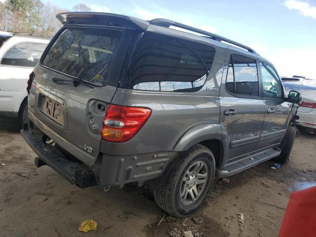 5TDZT38A04S216916 - 2004 TOYOTA SEQUOIA LIMITED GRAY photo 3