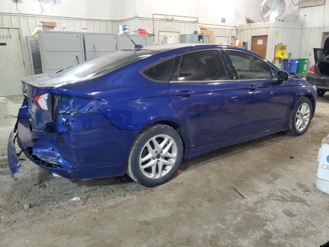 3FA6P0HR6DR384449 - 2013 FORD FUSION SE BLUE photo 3