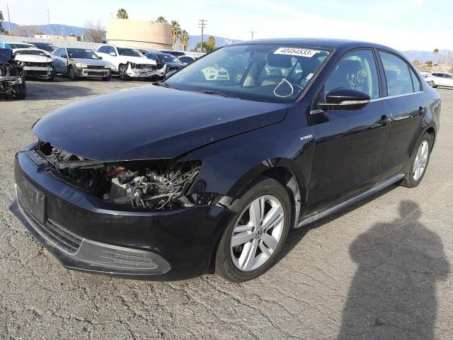 3VW637AJ5DM305169 - 2013 VOLKSWAGEN JETTA HYBRID BLACK photo 2