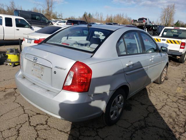 KMHCN4AC2AU518048 - 2010 HYUNDAI ACCENT GLS SILVER photo 3