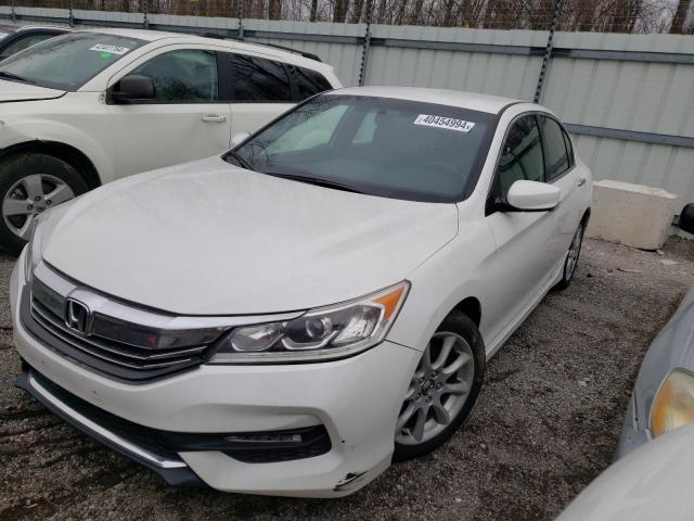 1HGCR2F57HA214637 - 2017 HONDA ACCORD SPORT WHITE photo 1