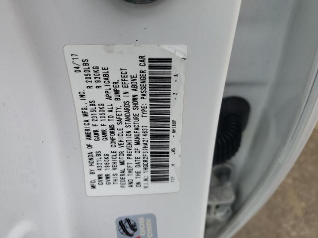 1HGCR2F57HA214637 - 2017 HONDA ACCORD SPORT WHITE photo 12