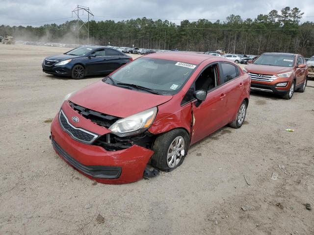 KNADN4A30D6116138 - 2013 KIA RIO EX RED photo 1