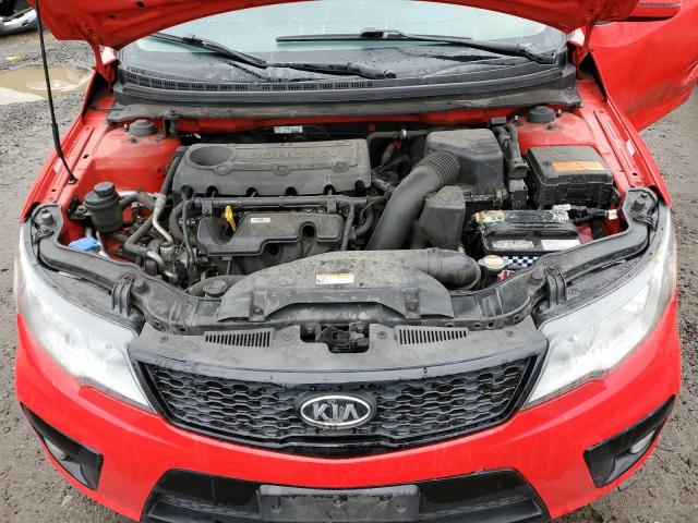 KNAFW6A39C5594676 - 2012 KIA FORTE SX RED photo 11