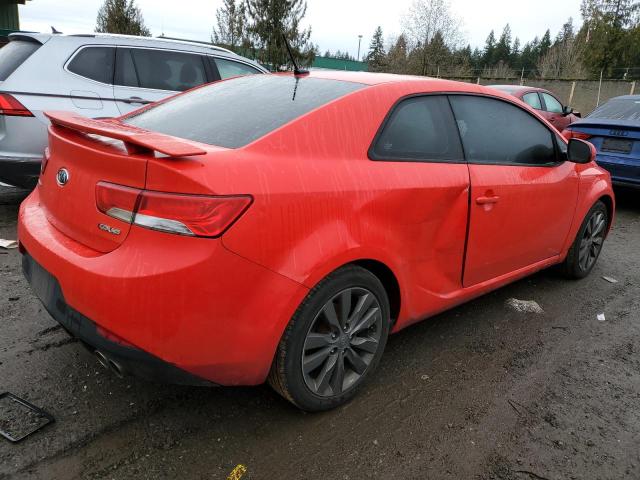 KNAFW6A39C5594676 - 2012 KIA FORTE SX RED photo 3