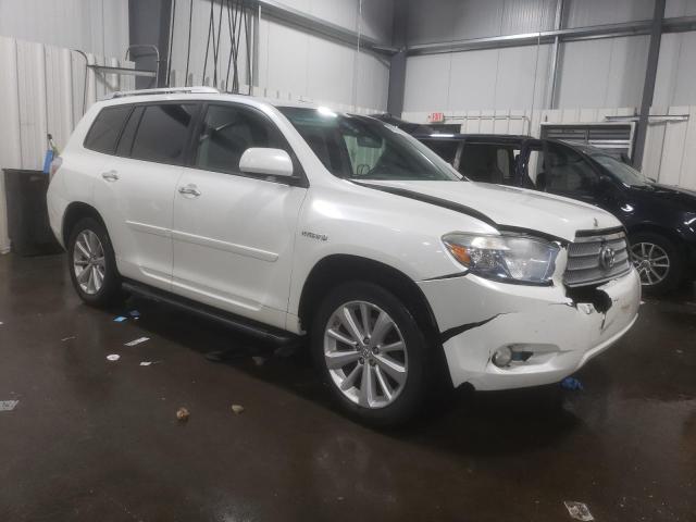 JTEEW44A692037324 - 2009 TOYOTA HIGHLANDER HYBRID LIMITED WHITE photo 4