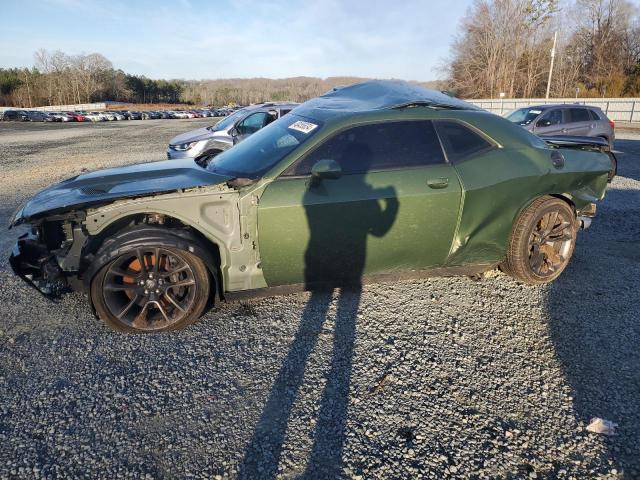 2C3CDZFJ4NH108828 - 2022 DODGE CHALLENGER R/T SCAT PACK GREEN photo 1