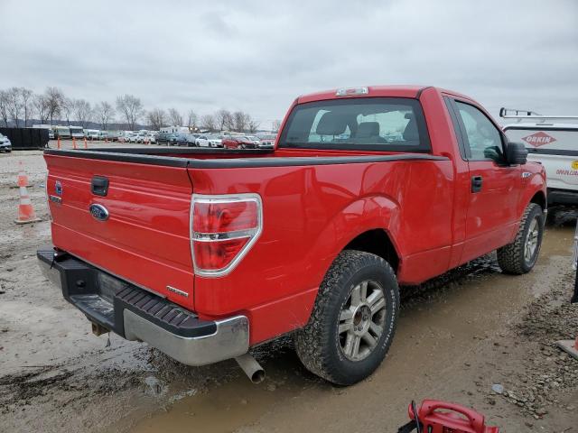 1FTMF1CF1DKD87299 - 2013 FORD F150 RED photo 3