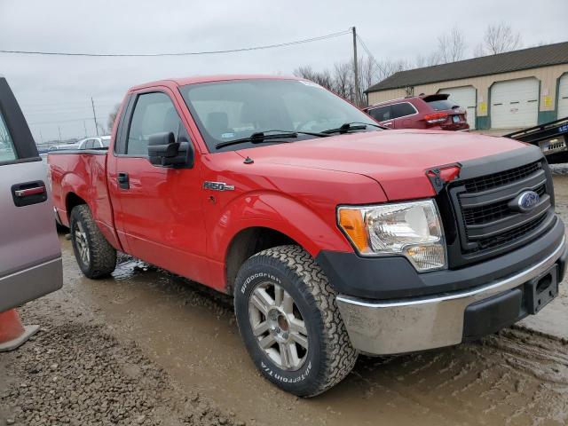 1FTMF1CF1DKD87299 - 2013 FORD F150 RED photo 4