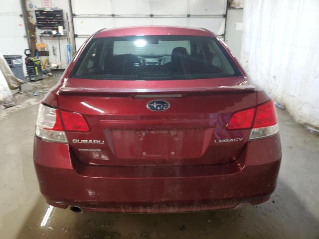 4S3BMBG64B3222321 - 2011 SUBARU LEGACY 2.5I PREMIUM BURGUNDY photo 6